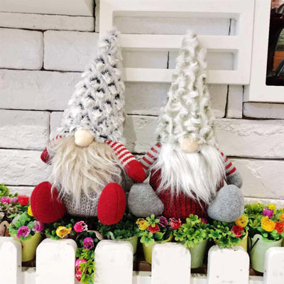 Gnome Christmas decoration, 2 pieces Handmade Christmas gnomes