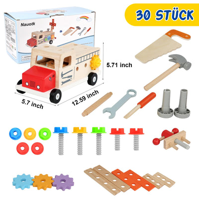 Tool box children's workbench, wooden toy children's tools