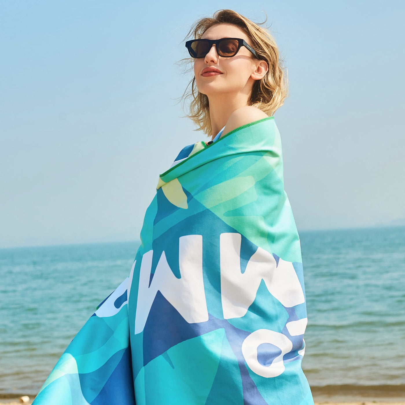 Serviette de plage Large, serviette en microfibre