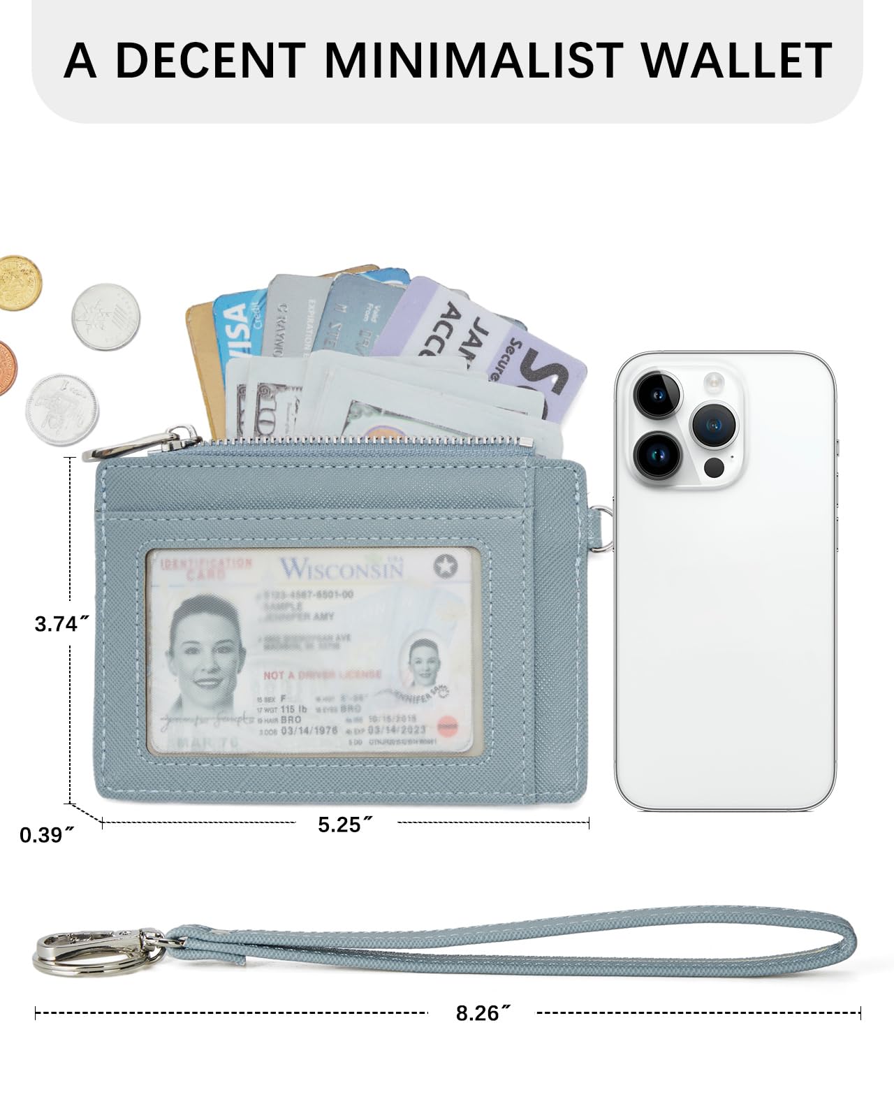 Small wallet, PU leather credit card case RFID protection wallet card case