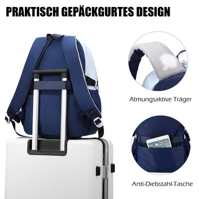 Schulrucksack Teenager-Schultaschen Schulranzen Wasserdichter Rucksack Leichtgewichtige Schulranzen für Schulgeschenke, Mehrtaschen-Ästhetische Schultasche