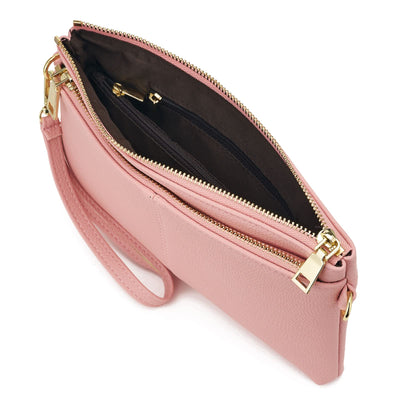 Small Triple Zipper Shoulder Bag