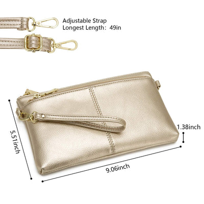 Small Triple Zipper Shoulder Bag