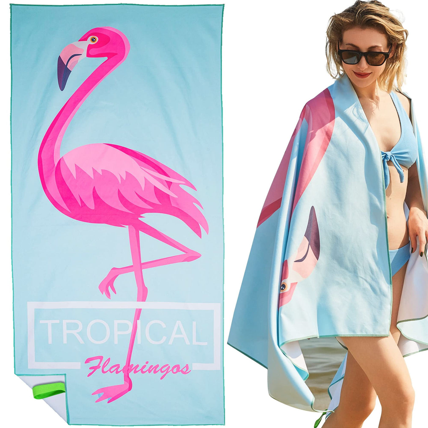 Serviette de plage Large, serviette en microfibre