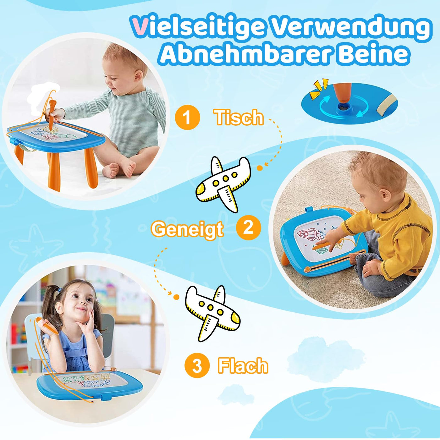 Tableau de dessin magnétique, jouet pour filles Tableau de peinture magique jouet éducatif