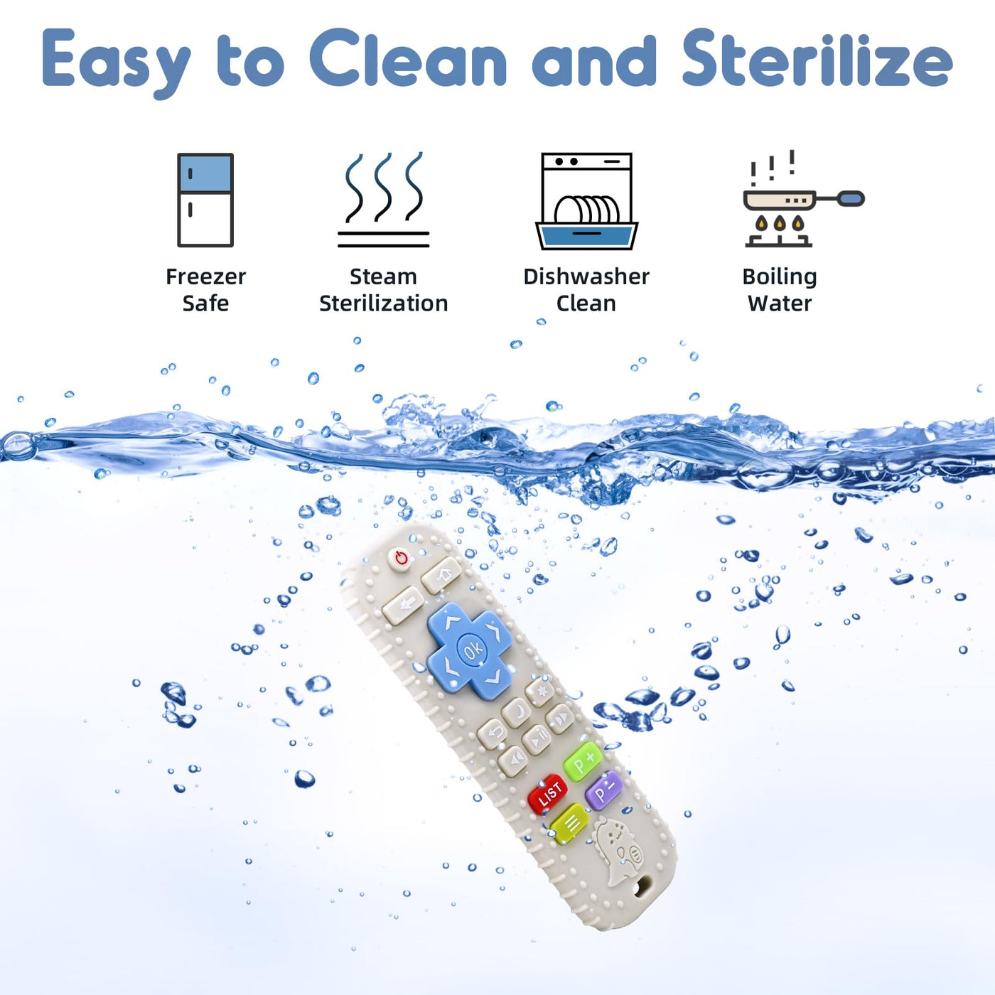 Anneaux de dentition, aide à la dentition télécommandée pour les bébés et les jeunes enfants