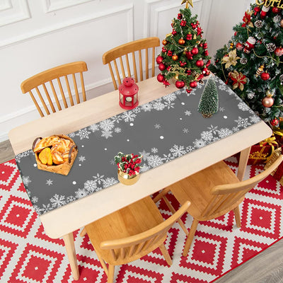 Christmas table runner modern Christmas table runner, snowflake table runner