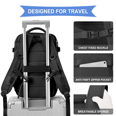 Rucksack für Flugzeug Handgepäck Kabinentasche Rucksack Wasserdicht Laptop Reiserucksack