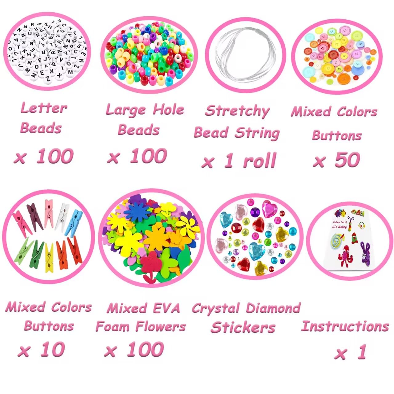 3000 pieces craft kit children DIY arts and crafts craft supplies for crafting pipe cleaners googly eyes beads creative scrapbooking