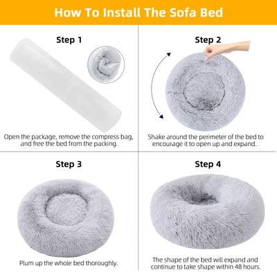 Cat Beds for Indoor Cats, Dog Bed for Small Melium Large Dogs