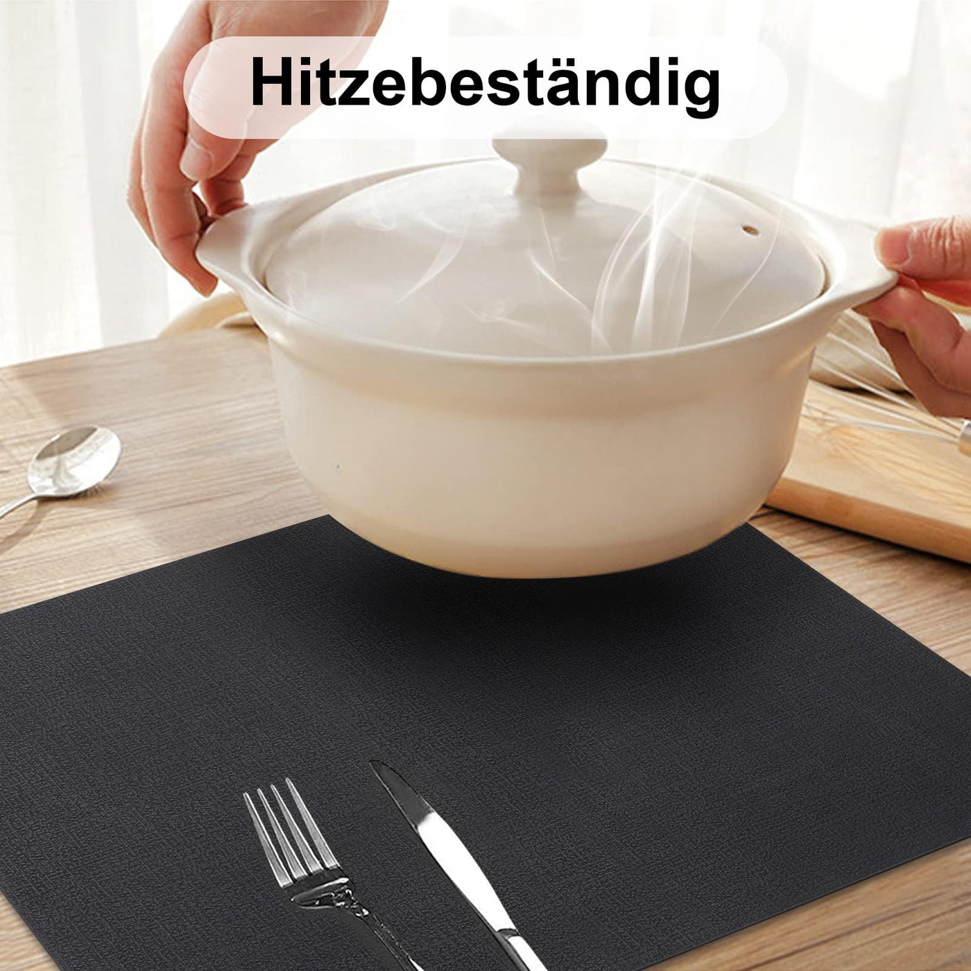 Set de 4 sets de table lavables, sets de table imperméables, beaux sets de table