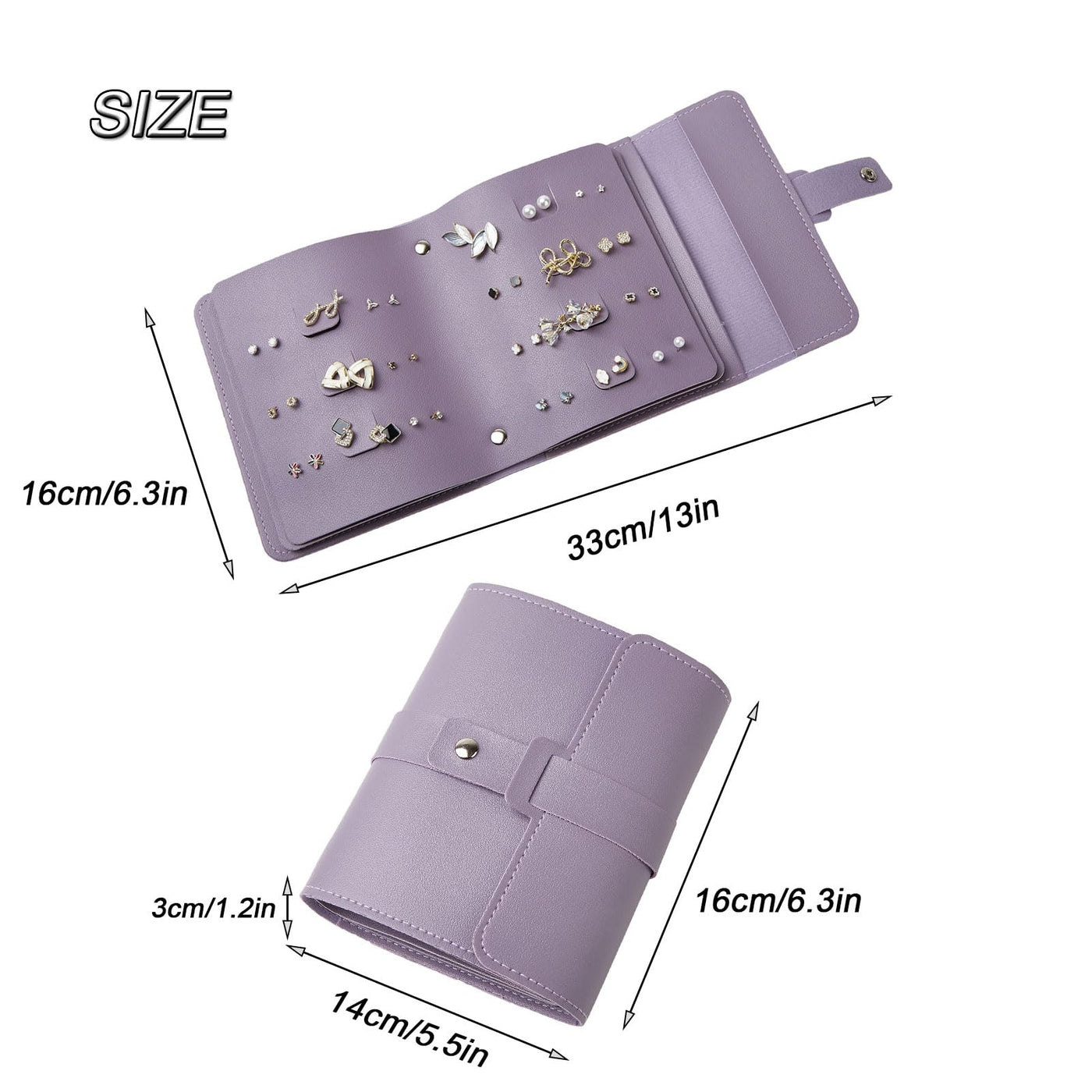 Rangement de boucles d'oreilles Pochette pour boucles d'oreilles Petits sacs de rangement de livres