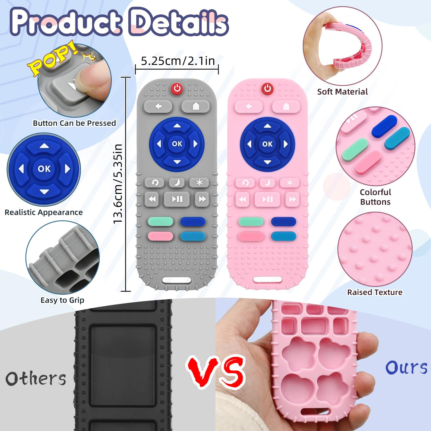 Jouet de dentition télécommande de dentition pour bébé