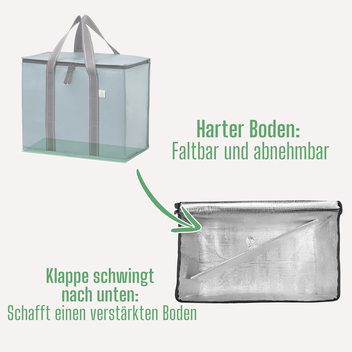 2 Stück Einkaufstasche Wiederverwendbare faltbare Kühltasche Einkaufskorb