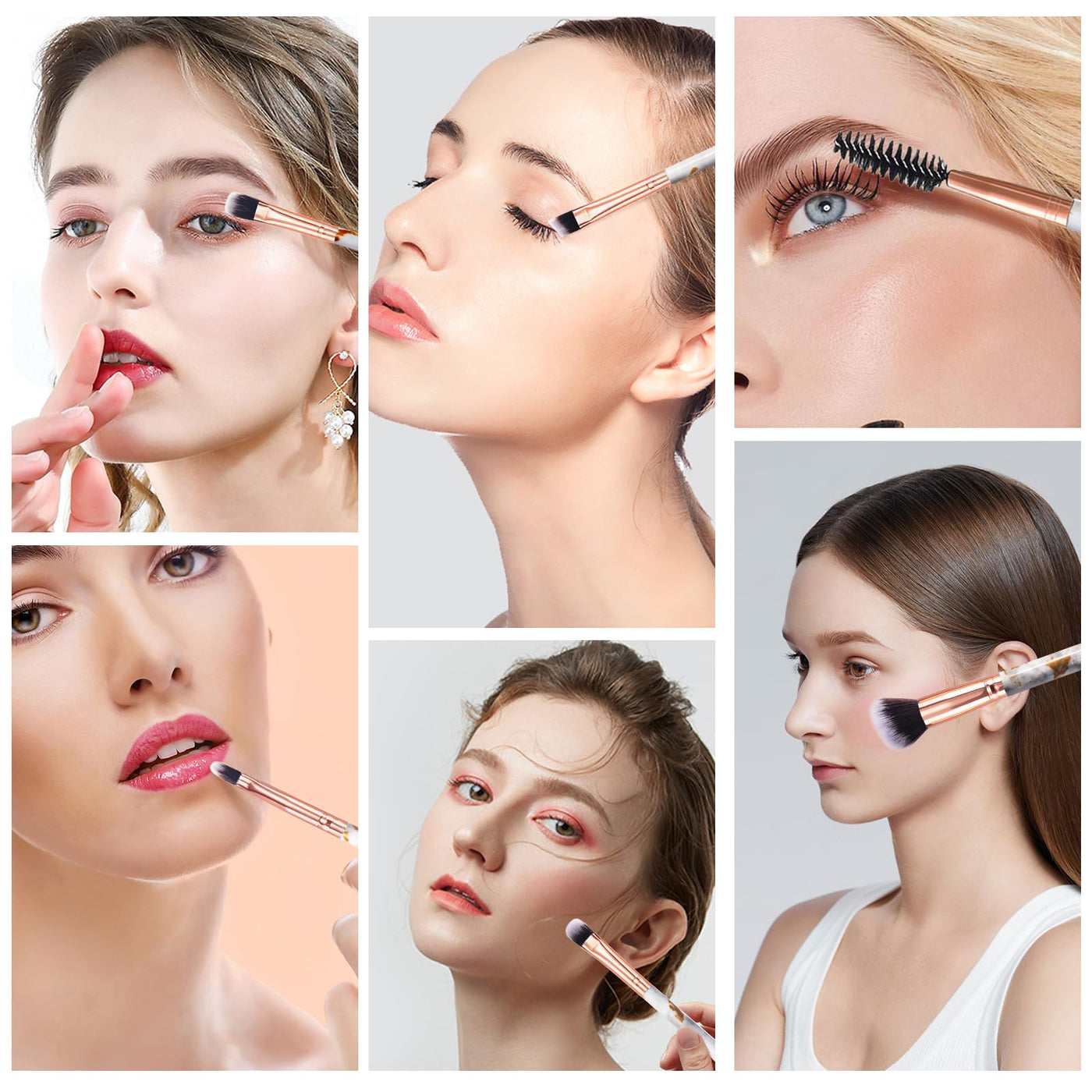 Brush Set Makeup 16 Pieces With Make-up Bag