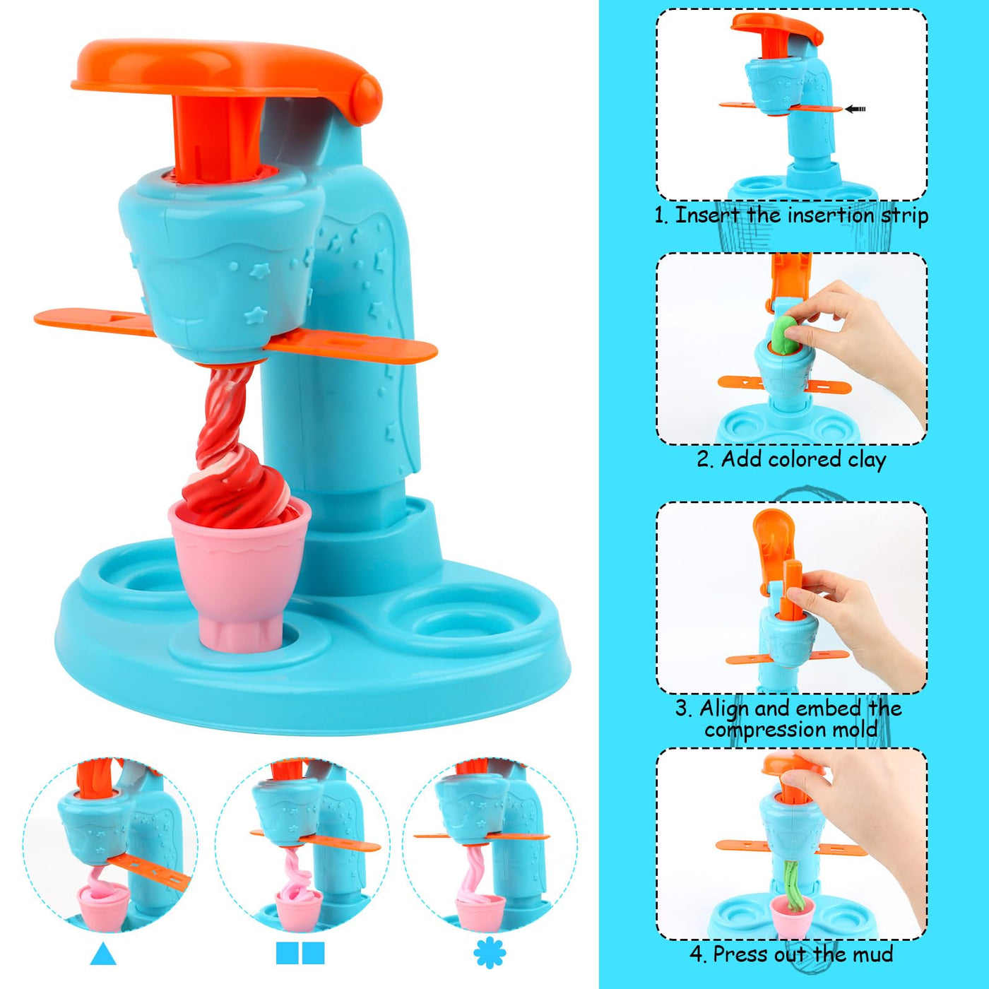 Plasticine set for children, DIY plasticine accessories Kitchen Creations