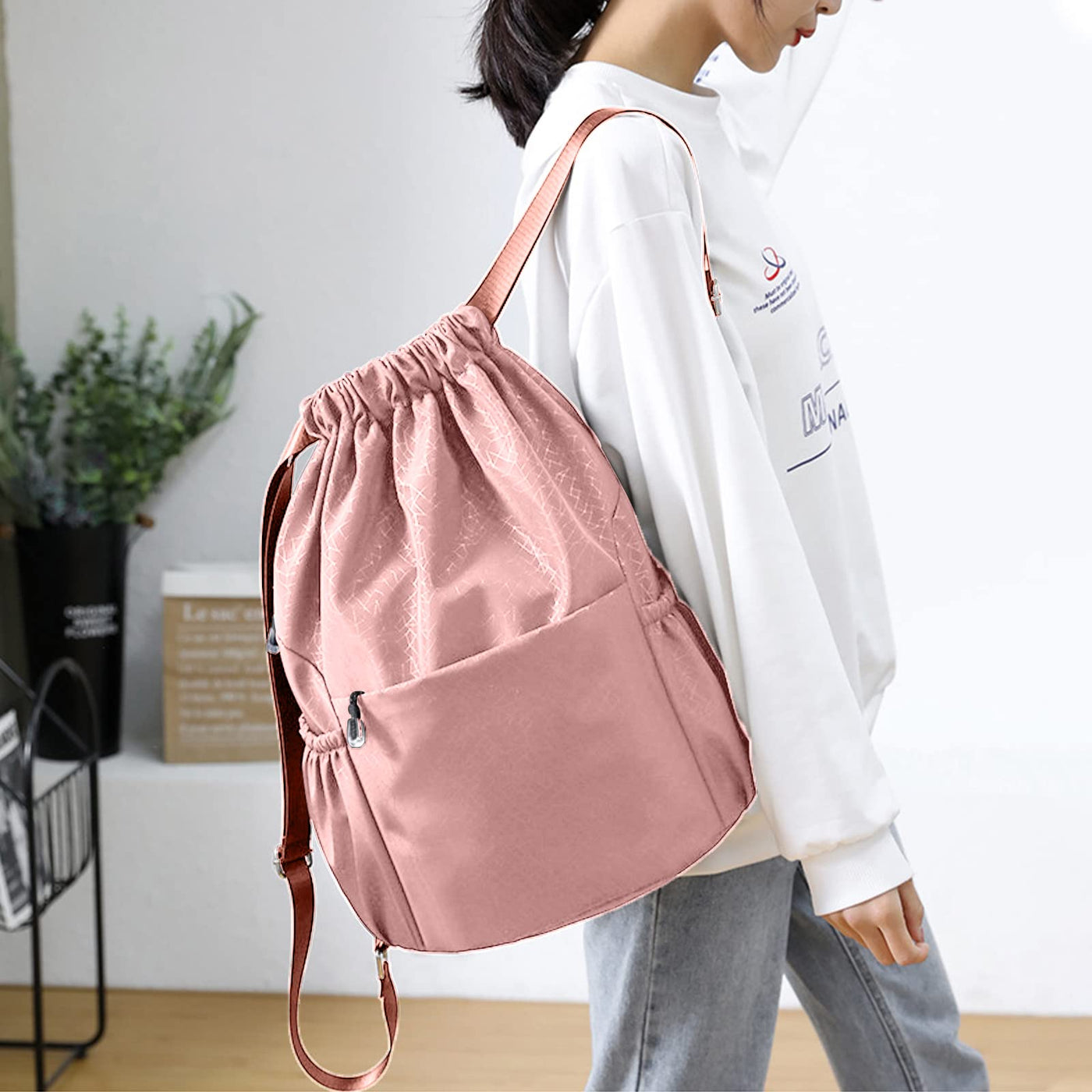 Sac de sport, sac étanche sac à dos unisexe sac de sport, sac de sport pour l'école, le voyage et l'extérieur