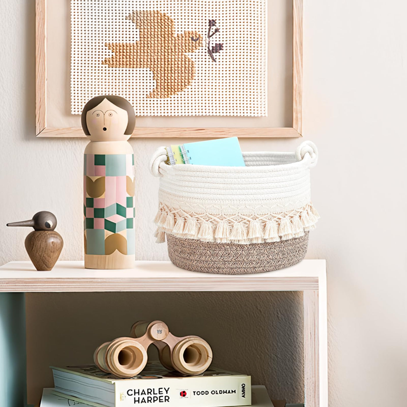 Storage Basket Cotton Basket Braided Children