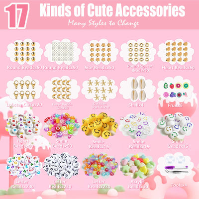 Glasperlen Set, Pastell Perlen Set, Diy Schmuckset