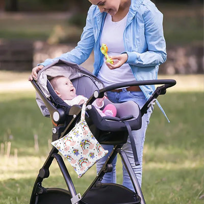 Lot de 2 sacs à couches, sacs à linge humide, sacs à linge sale, sacs à linge humide imperméables, sacs à couches pour bébés, natation, camping, voyage, gymnastique, entraînement, plage, arc-en-ciel, pochette supplémentaire