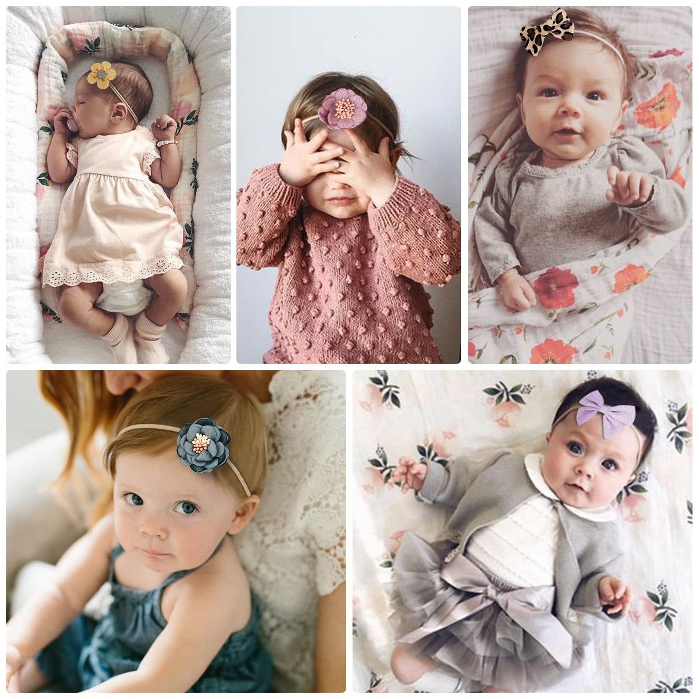 Bandeaux pour bébé Bandeau en nylon pour bébé