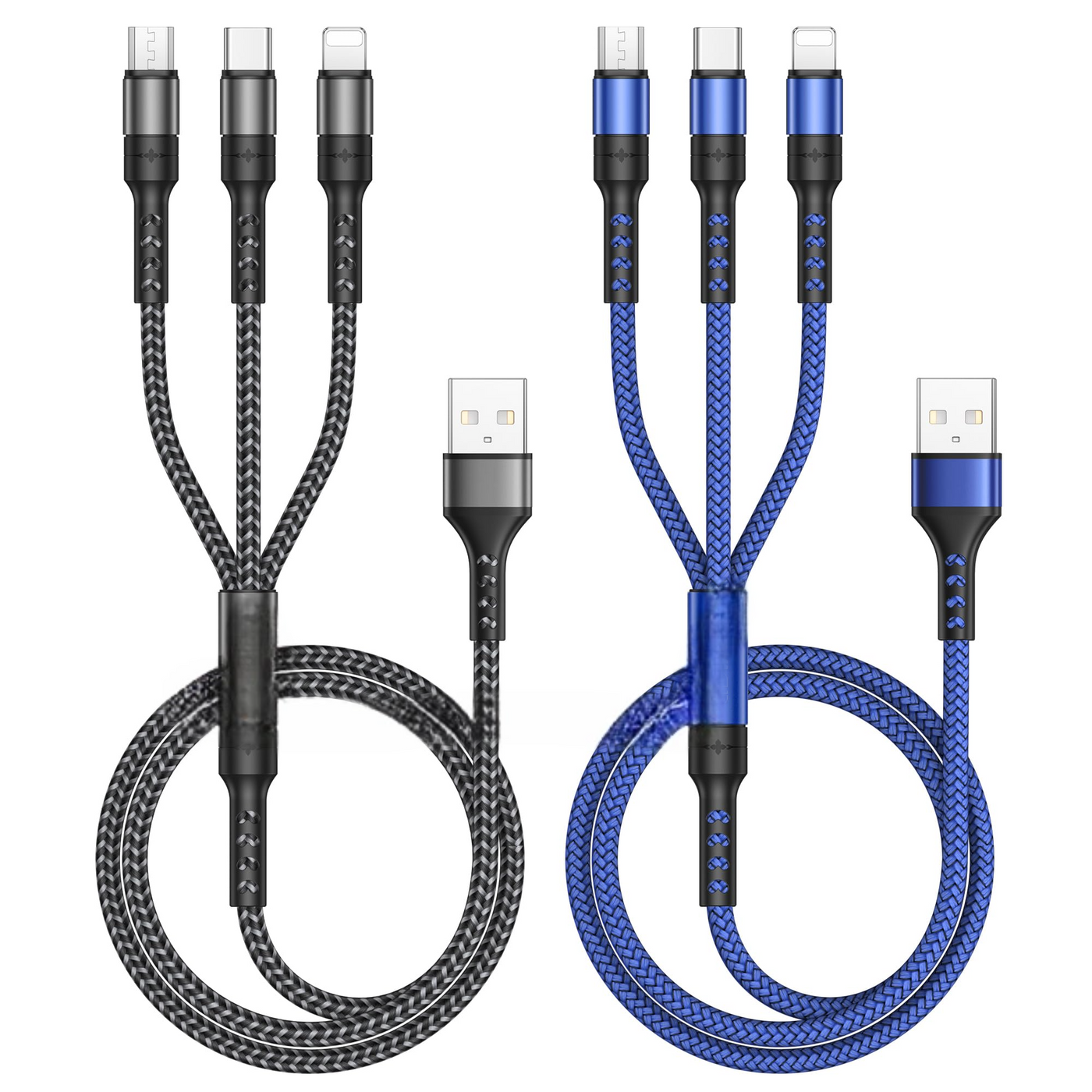 Multi USB Cable 3 in 1 Universal Charging Cable