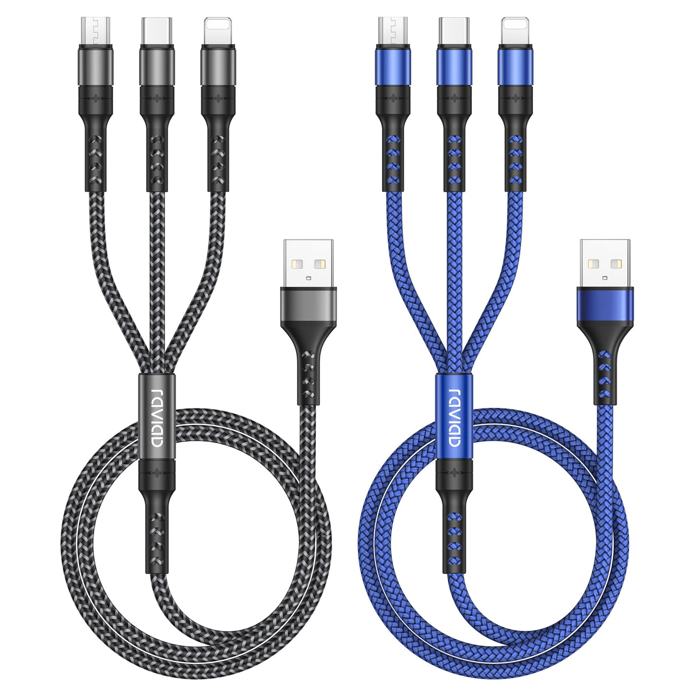 Multi USB Cable 3 in 1 Universal Charging Cable