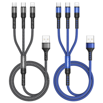 Multi USB Cable 3 in 1 Universal Charging Cable