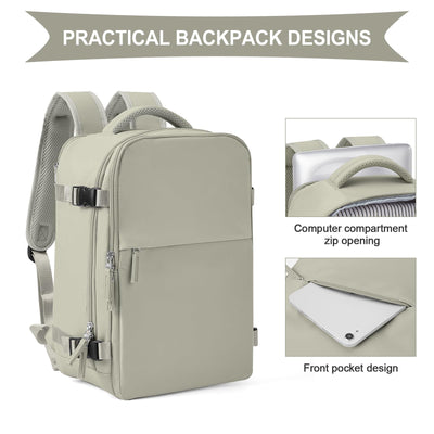 Sac à dos pour avion Bagage à main Sac à dos Cabine Sac à dos étanche pour ordinateur portable Sac à dos de voyage