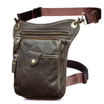 Echtes Leder Tasche Bein Tasche äußeren Bein Tasche Reise Hüfte Tasche Wandern Klettern Oberschenkel Tasche