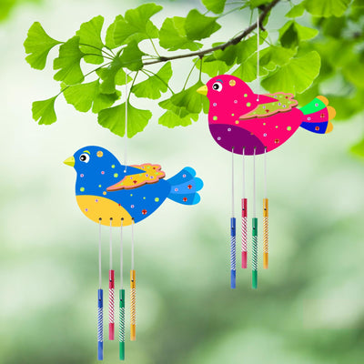 3D bird wind chime craft kit kids wooden craft kits