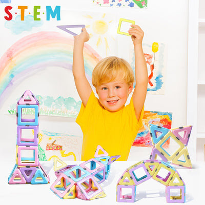 Blocs de construction magnétiques 52 pièces blocs de construction enfants