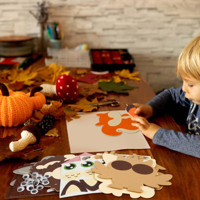 Christmas animal craft kits for children Christmas creative kits for crafting with foam rubber stickers