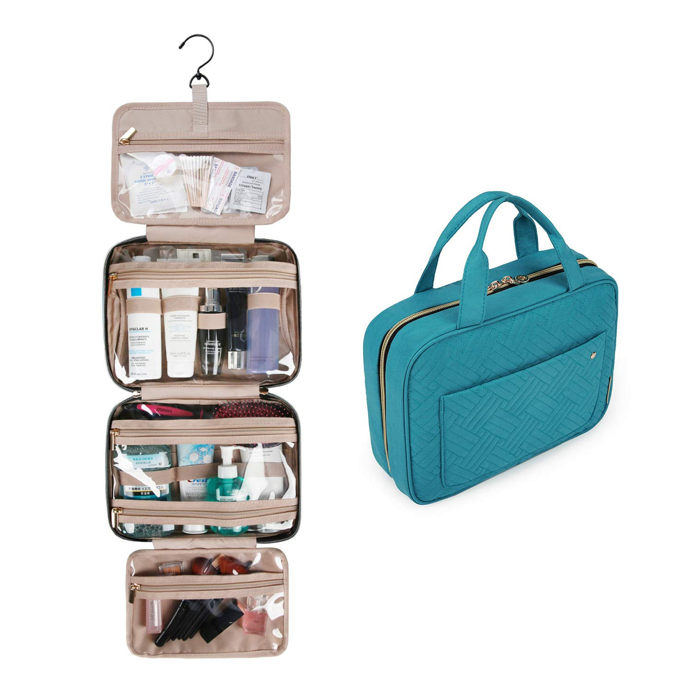 Hängender Kulturbeutel Kulturbeutel Kosmetiktasche Transparent Travel für Make-up, Toilettenartikel