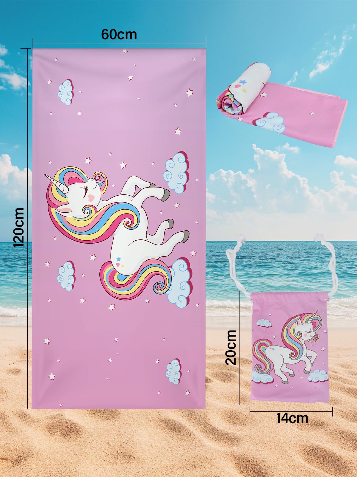 Serviettes de plage à séchage rapide