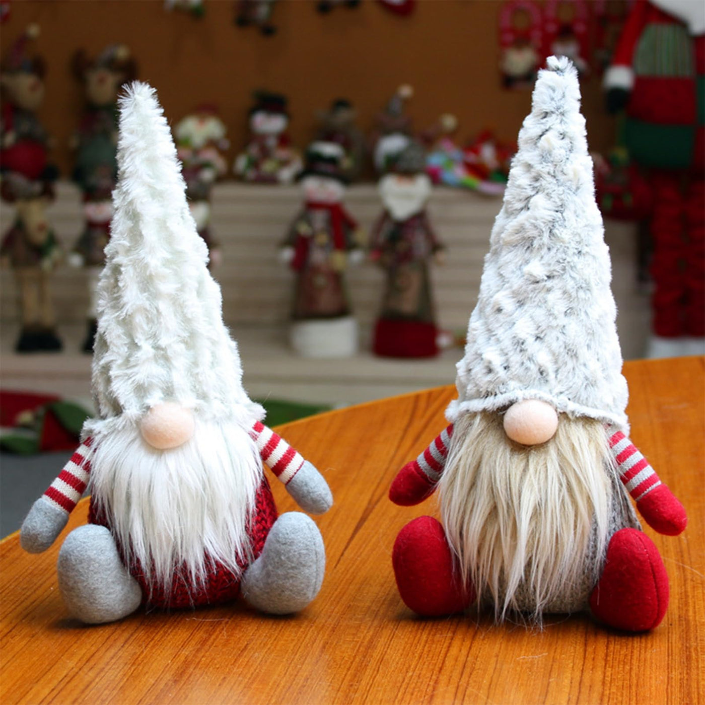 Gnome Christmas decoration, 2 pieces Handmade Christmas gnomes