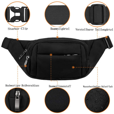 Ceinture Sac de taille étanche de grande capacité