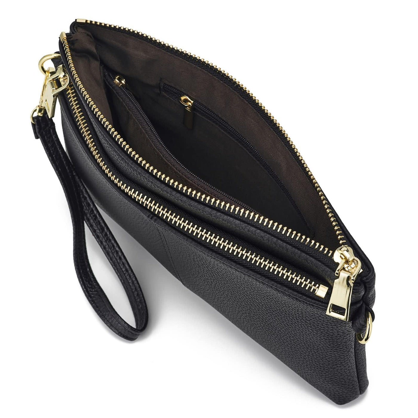 Small Triple Zipper Shoulder Bag
