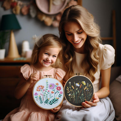 Ensemble de broderie pour adultes-motif floral