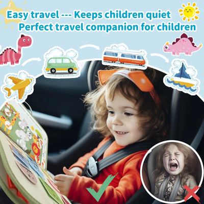 Tableau Occupé, Livre Silencieux 9 en 1, Tableau d'activités de Fichiers