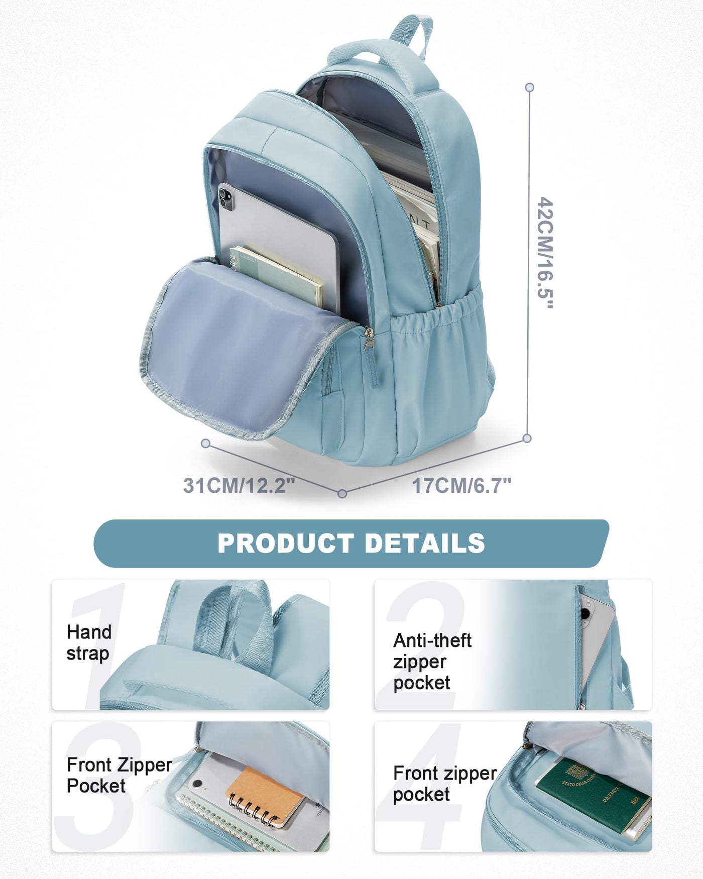 Adolescent Léger De sac à dos d'école, sac à dos Univcersity