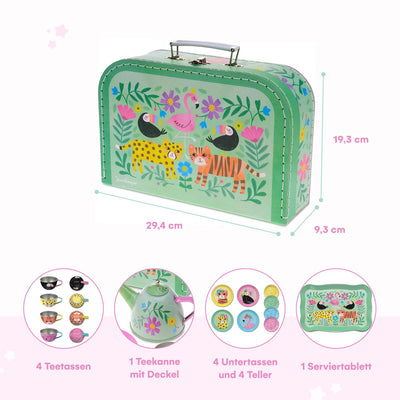 Service à thé pour enfants Service à thé pour enfants, 15 pièces de vaisselle pour enfants pour la cuisine et la fête du café