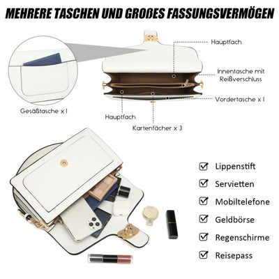 Sac à bandoulière sac de soirée pochette avec 2 bandoulières détachables fentes pour cartes de crédit