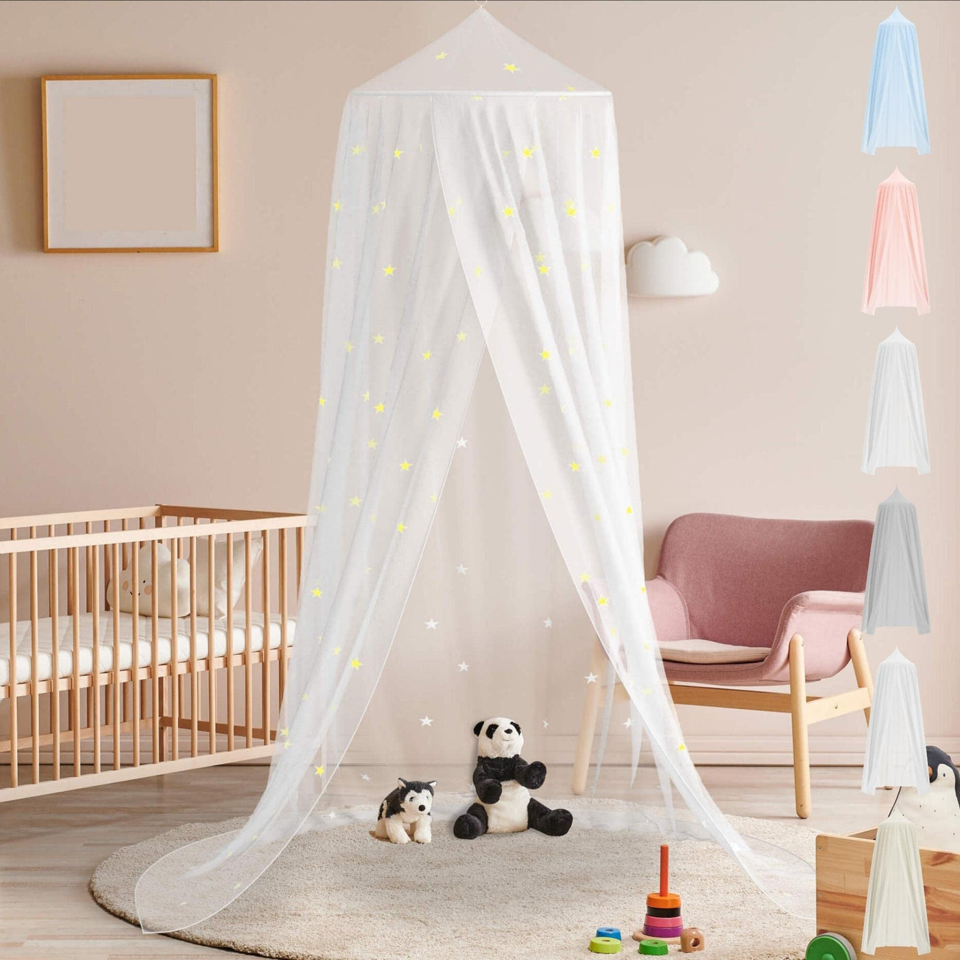 Canopy children's room tulle