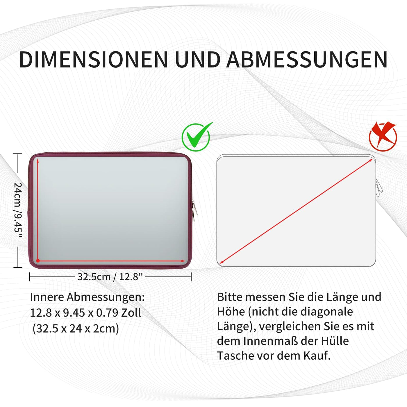 Sacoche de l'ordinateur portable Sleeve Sacoche de l'ordinateur portable Case Protective cover