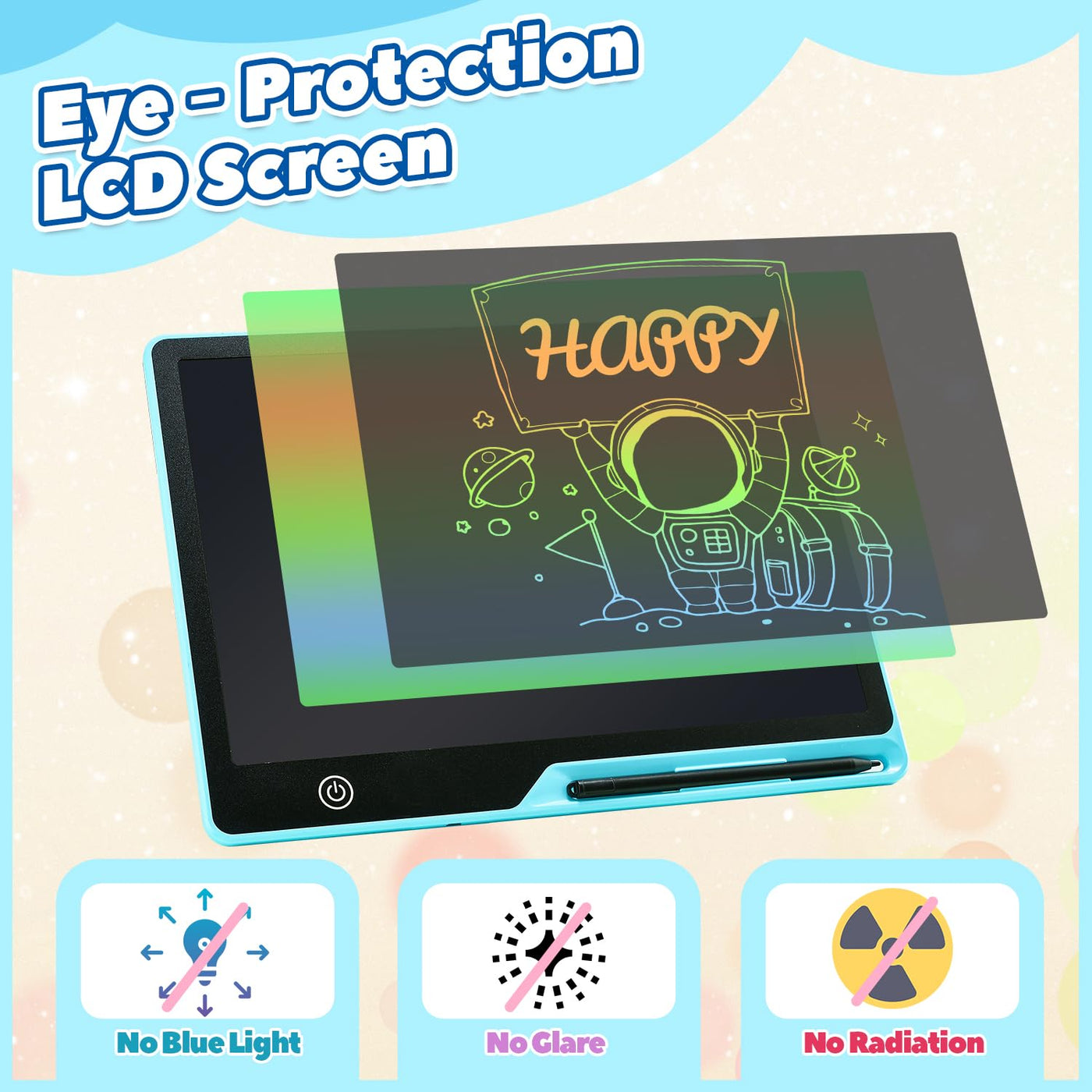 LCD writing tablet for children, rechargeable drawing tablet
