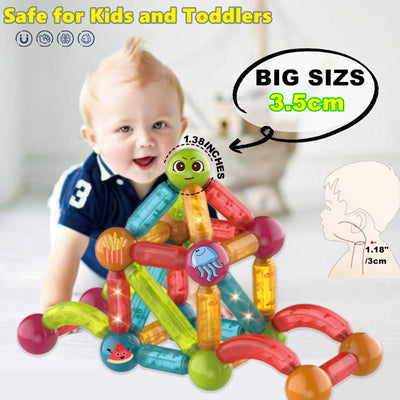 Blocs de construction magnétiques jeu de construction 3D créatif pour enfants