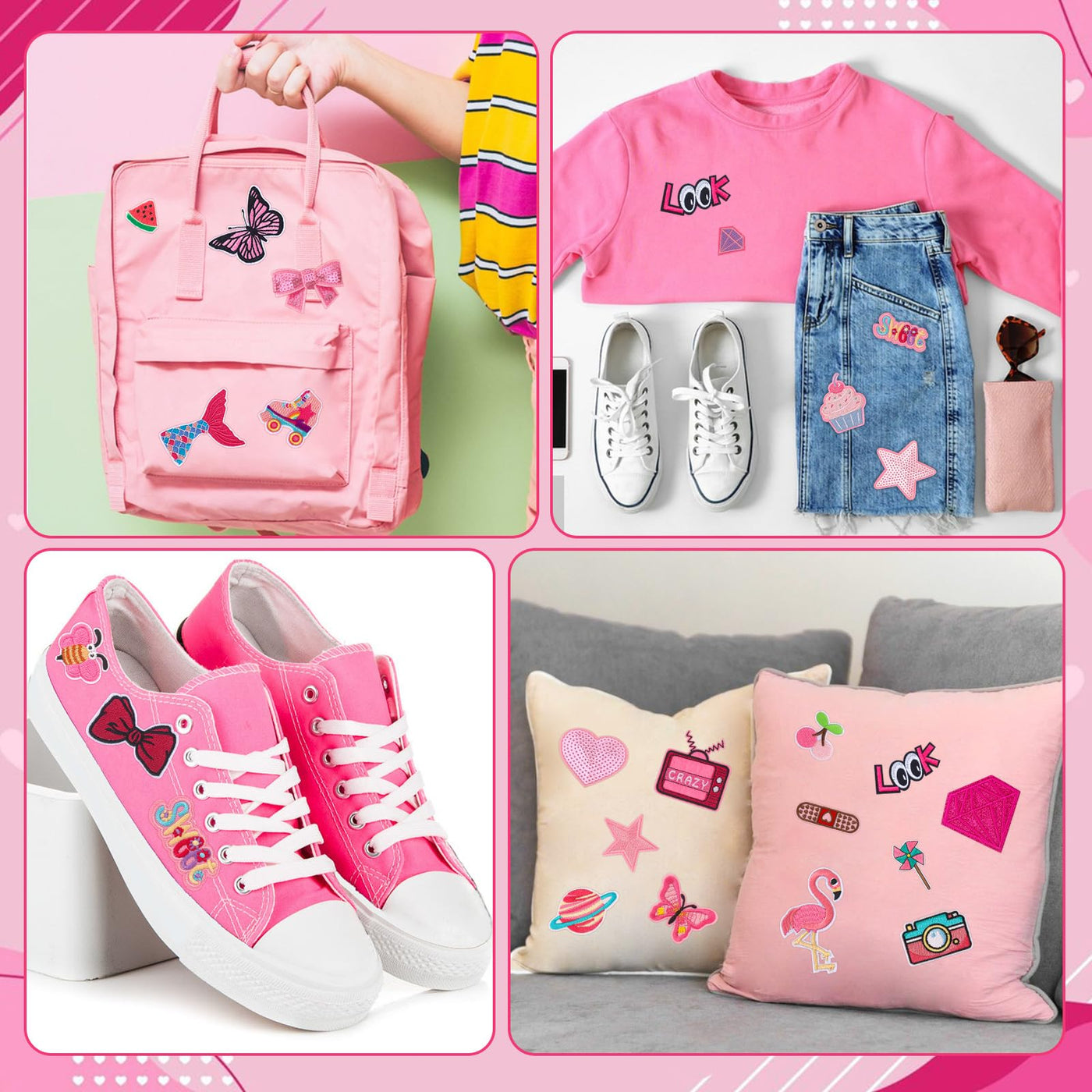 60 Pièces de Patchs pour le repassage DIY