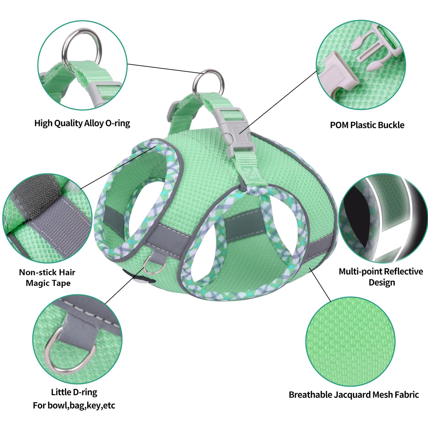 Weste für jedes Wetter, reflektierendes Haustiergeschirr