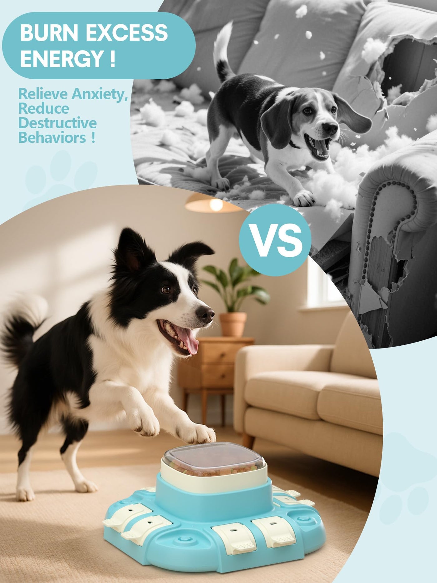 Intelligence de jouet pour Chien, Mangeoire Lente pour chiens, Jouet d'intelligence de chien pour Chiens Petits/moyens / Grands Chiens Jouet Intelligent